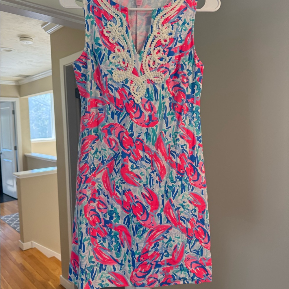 Lilly Pulitzer Pink and Blue Mini Dress